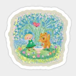 Teddy bear garden Sticker